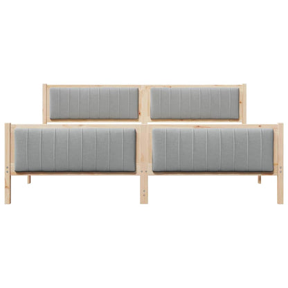 Struttura del Letto Marrone e grigio chiaro 200 x 200 cm