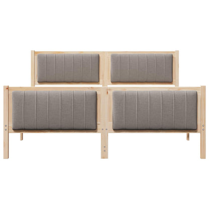 Struttura del Letto con testiera Marrone e taupe 160 x 200 cm | homemem39