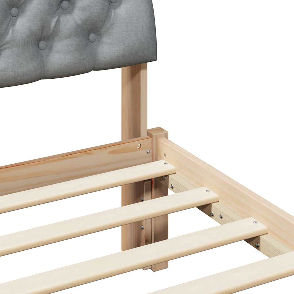 Struttura del Letto Marrone e grigio chiaro 200 x 200 cm