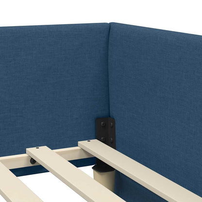 Struttura Letto Angolare con Materasso 2 pz Blu 90 x 200 cm | homemem39