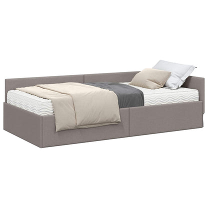 Struttura Letto Angolare con Materasso 2 pcs Talpa Tessuto