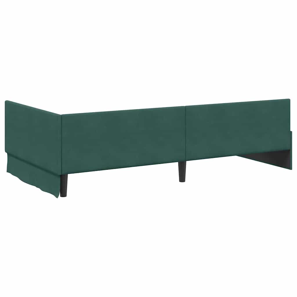 Struttura Letto Angolare con Materasso 2 pcs Verde Velluto | homemem39