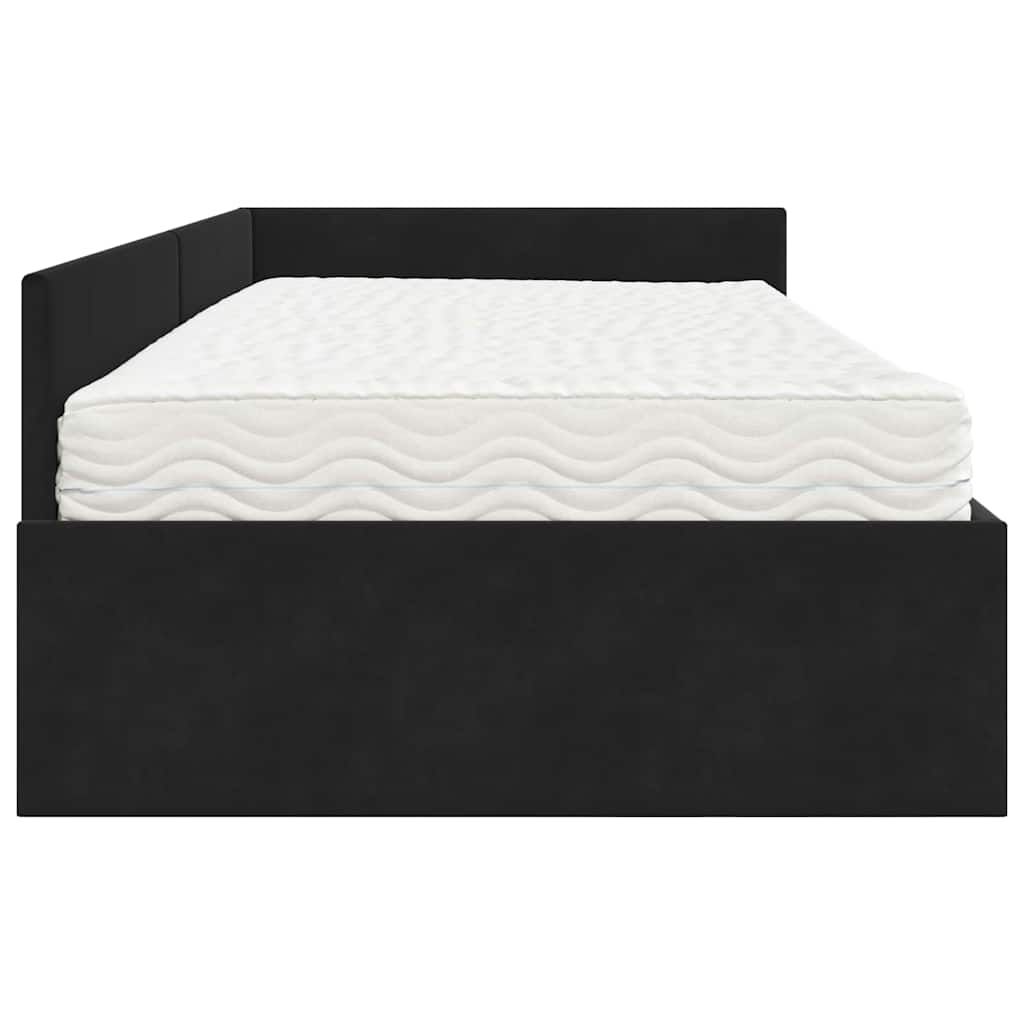 Struttura Letto Angolare con Materasso 2 pcs Grigio Velluto | homemem39