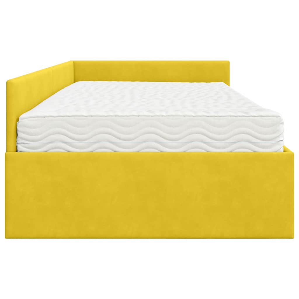 Struttura Letto Angolare con Materasso 2 pcs Verde Velluto | homemem39