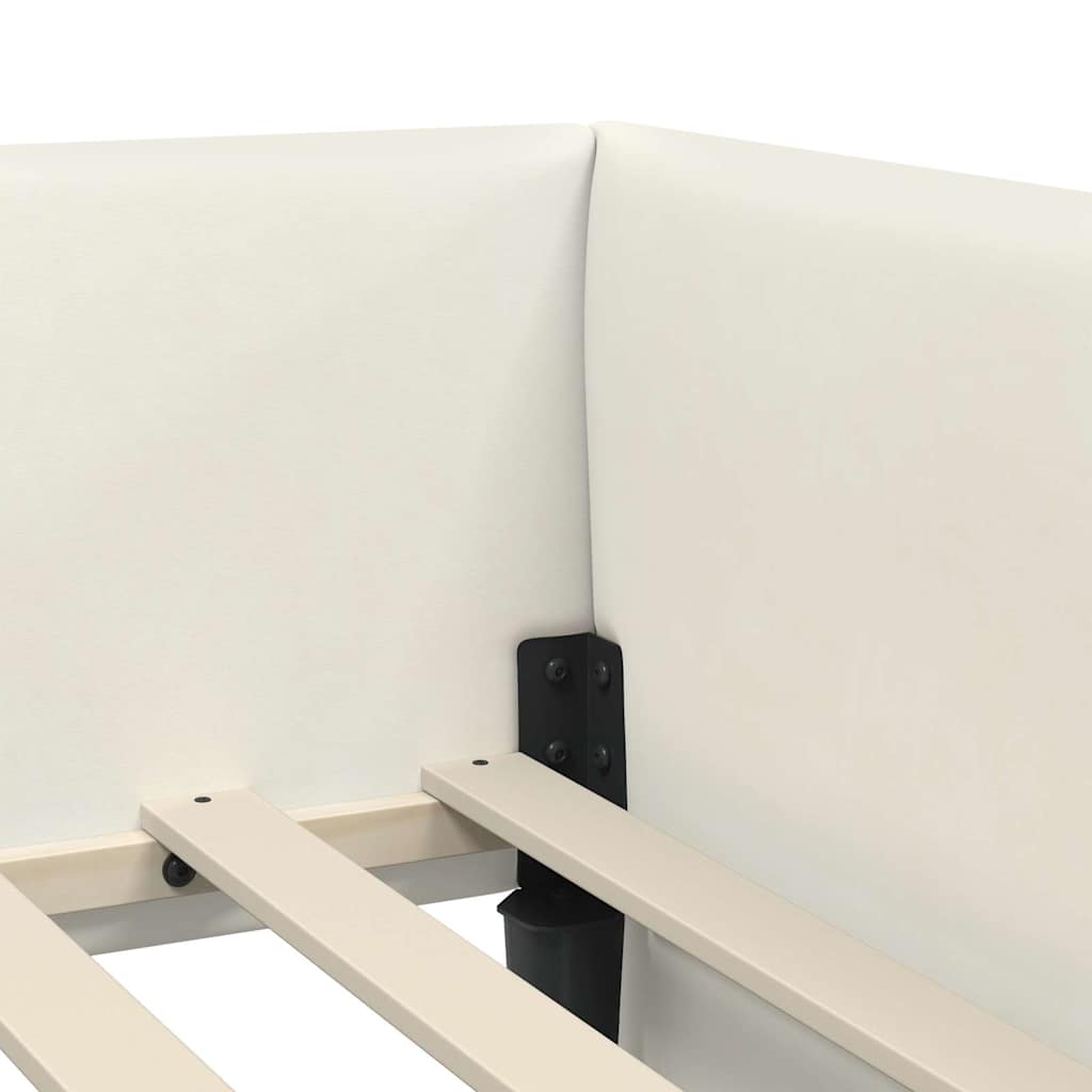 Struttura Letto Angolare con Materasso 2 pcs Grigio Velluto | homemem39
