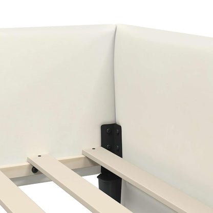 Struttura Letto Angolare con Materasso 2 pcs Grigio Velluto | homemem39