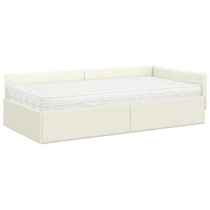 Struttura Letto Angolare con Materasso 2 pcs Grigio Velluto | homemem39