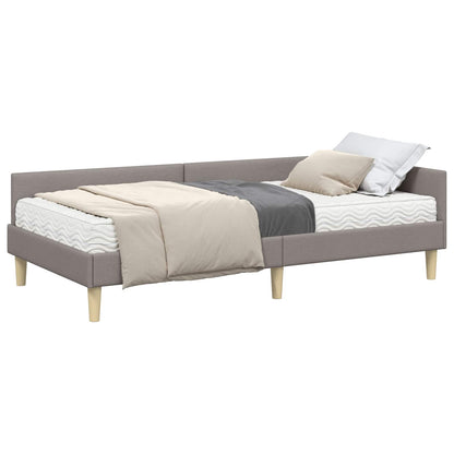 Struttura Letto Angolare con Materasso 2 pcs Talpa Tessuto