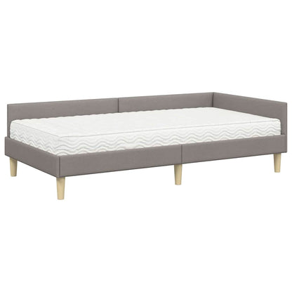 Struttura Letto Angolare con Materasso 2 pcs Talpa Tessuto