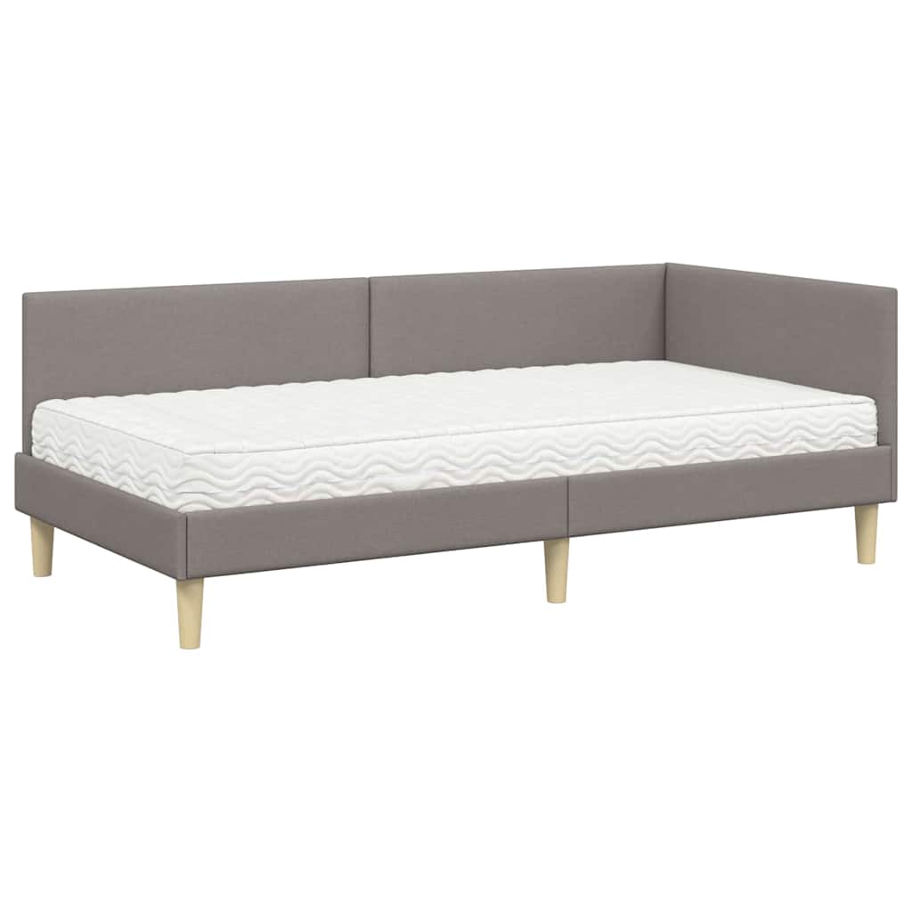 Struttura Letto Angolare con Materasso 2 pcs Talpa Tessuto