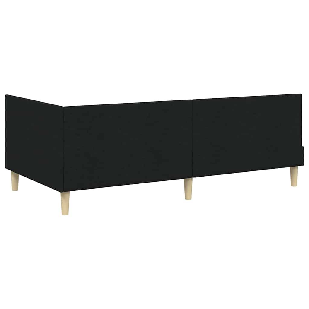 Struttura Letto Angolare con Materasso 2 pcs Verde Tessuto | homemem39