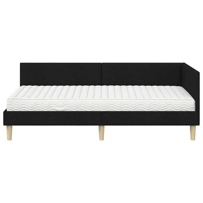 Struttura Letto Angolare con Materasso 2 pcs Verde Tessuto | homemem39