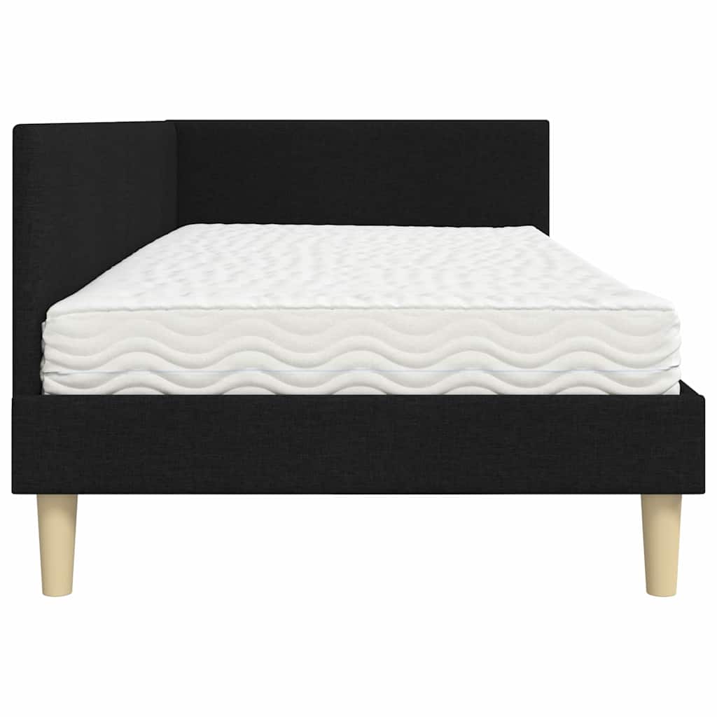 Struttura Letto Angolare con Materasso 2 pcs Verde Tessuto | homemem39