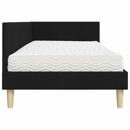 Struttura Letto Angolare con Materasso 2 pcs Verde Tessuto | homemem39
