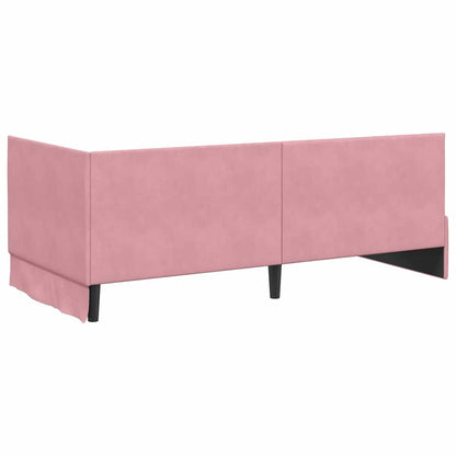 Struttura Letto Angolare con Materasso 2 pcs Grigio Velluto | homemem39