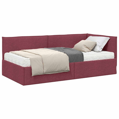 Struttura Letto Angolare con Materasso 2 pcs Grigio Velluto | homemem39