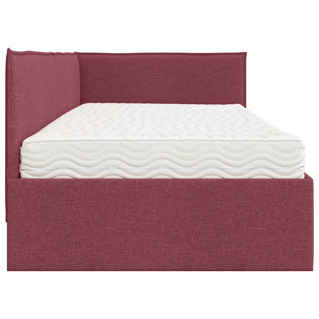 Struttura Letto Angolare con Materasso 2 pcs Grigio Velluto | homemem39