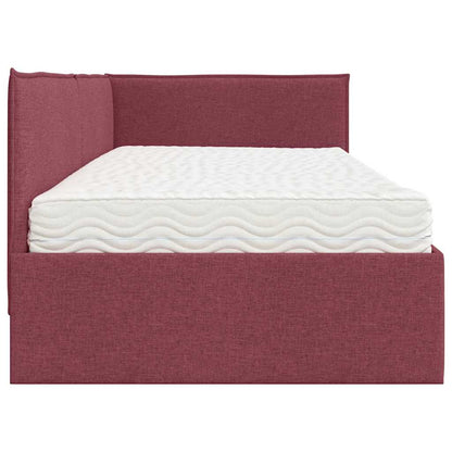 Struttura Letto Angolare con Materasso 2 pcs Grigio Velluto | homemem39