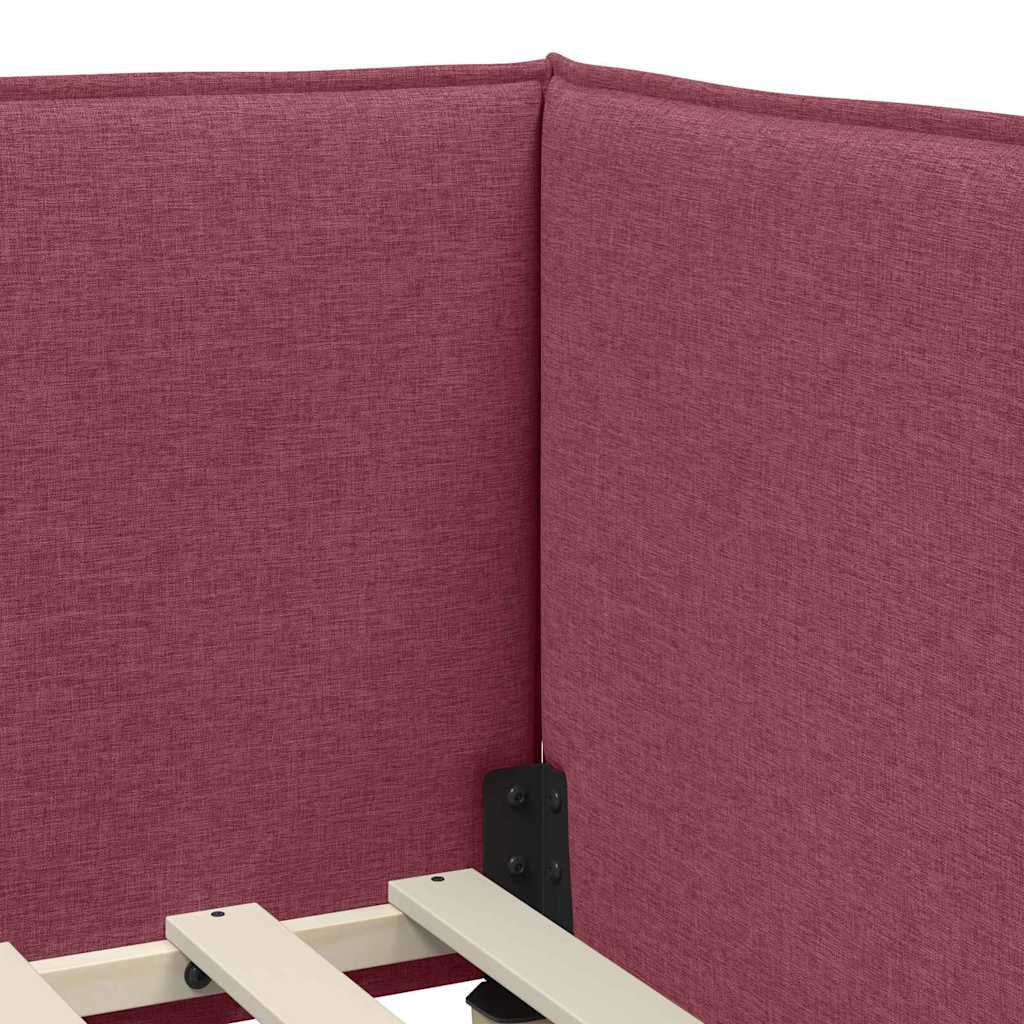 Struttura Letto Angolare con Materasso 2 pcs Grigio Velluto | homemem39