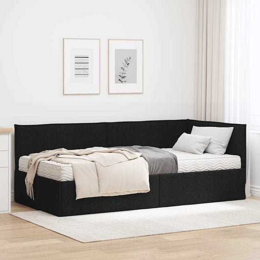 Struttura Letto Angolare con Materasso 2 pcs Verde Velluto | homemem39