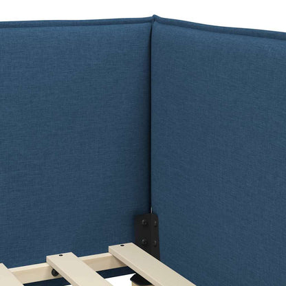 Struttura Letto Angolare con Materasso 2 pcs Blu Velluto | homemem39