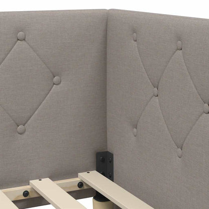 Cornice del letto ad angolo Talpa 80 x 200 cm Tessuto | homemem39