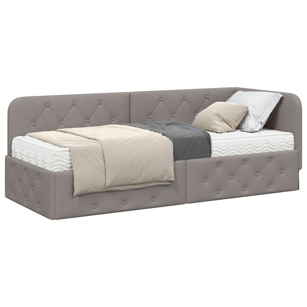 Cornice del letto ad angolo Talpa 80 x 200 cm Tessuto | homemem39
