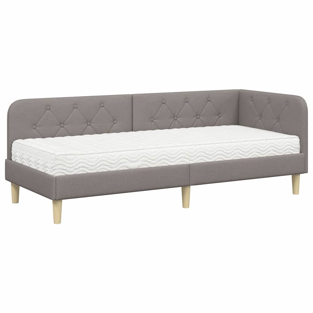 Cornice del letto ad angolo Talpa 80 x 200 cm Tessuto | homemem39