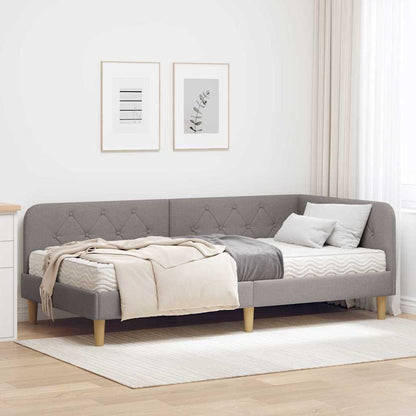 Cornice del letto ad angolo Talpa 90 x 190 cm Tessuto | homemem39
