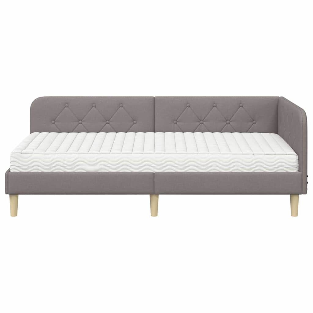 Cornice del letto ad angolo Talpa 90 x 190 cm Tessuto | homemem39