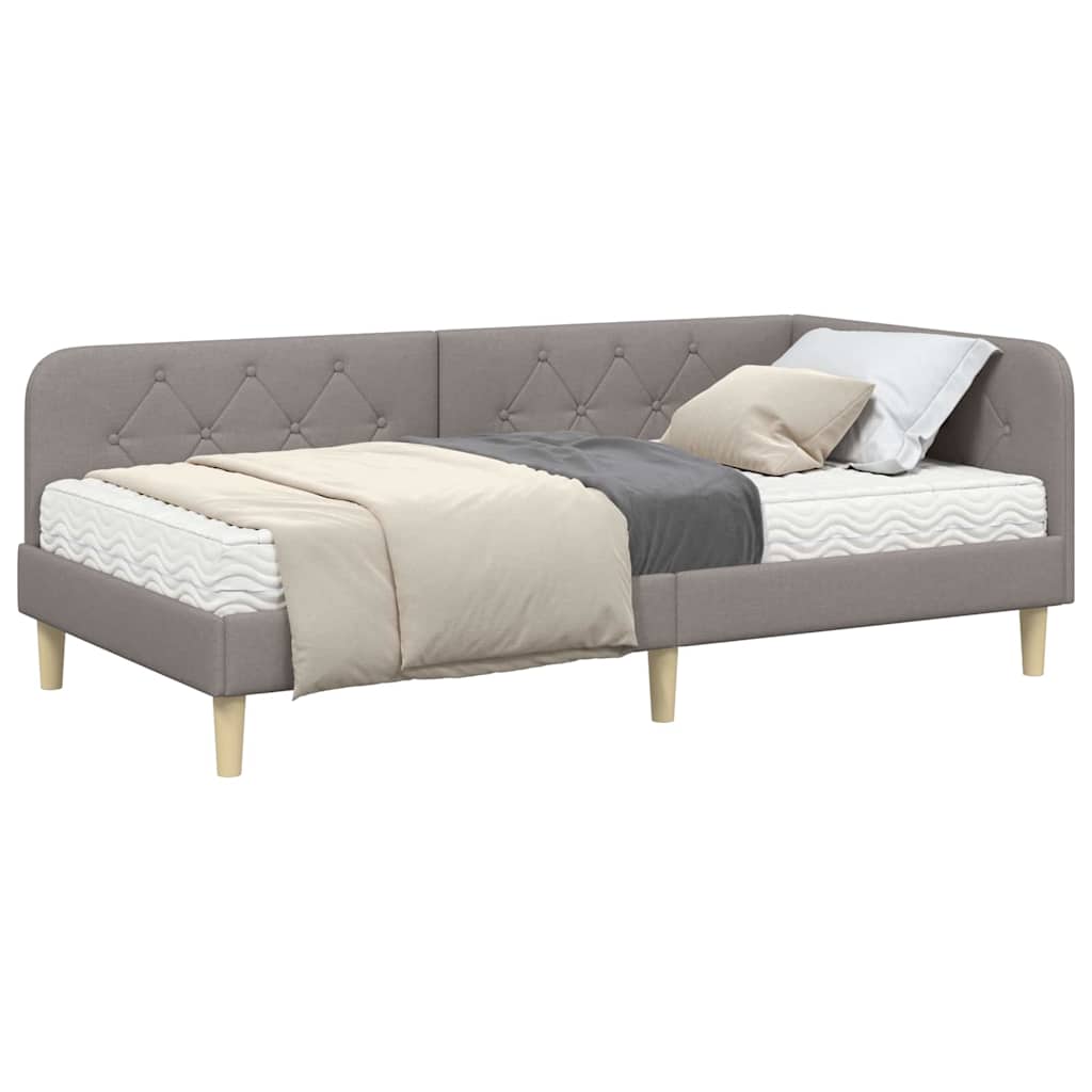 Cornice del letto ad angolo Talpa 90 x 190 cm Tessuto | homemem39
