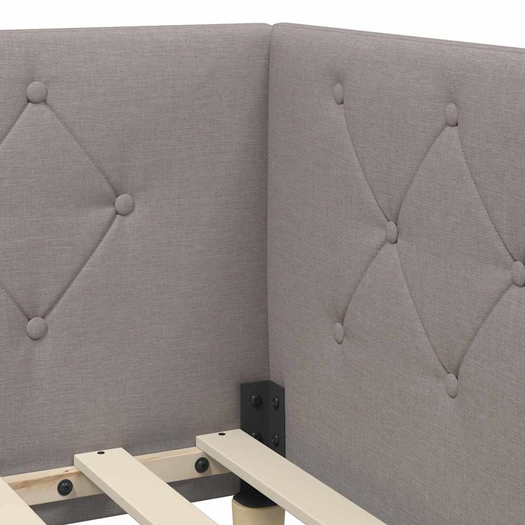 Cornice del letto ad angolo Talpa 90 x 200 cm Tessuto | homemem39