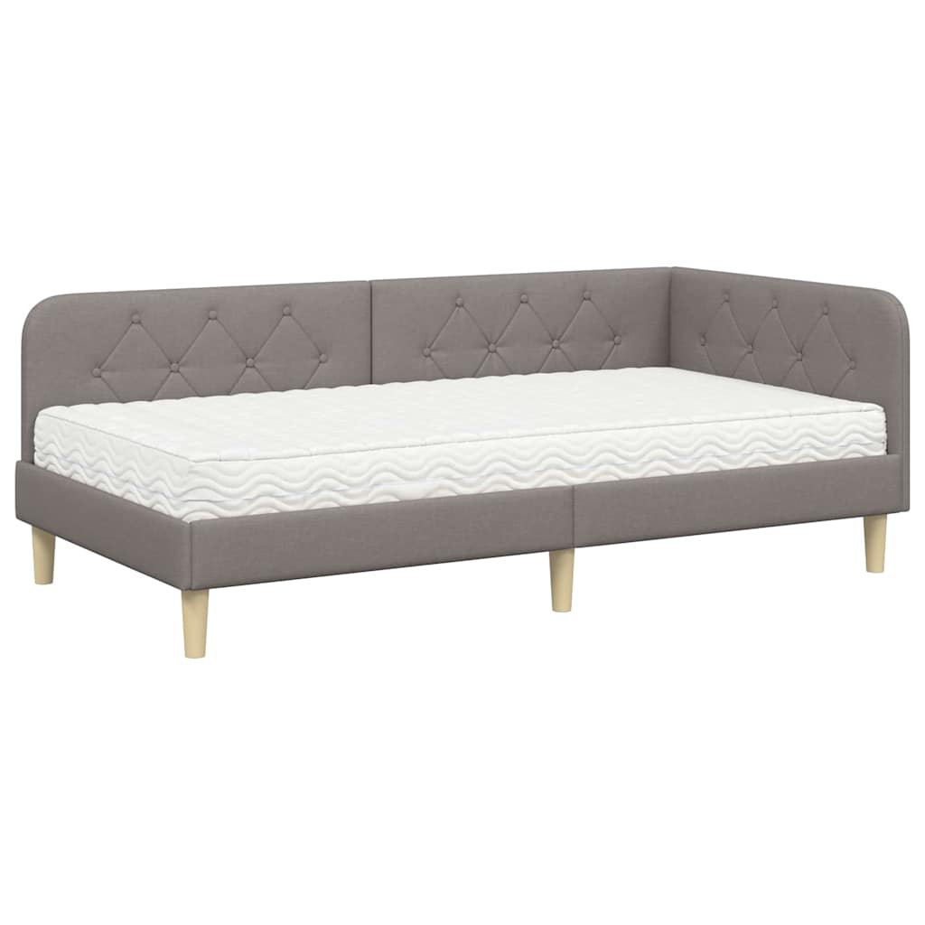 Cornice del letto ad angolo Talpa 90 x 200 cm Tessuto | homemem39