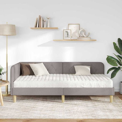 Cornice del letto ad angolo Talpa 100 x 200 cm Tessuto | homemem39