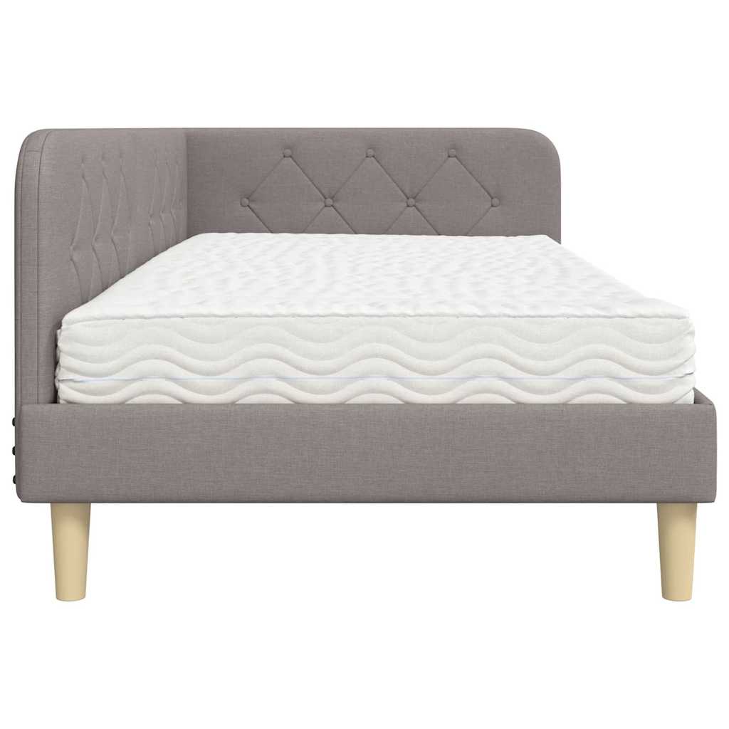Cornice del letto ad angolo Talpa 100 x 200 cm Tessuto | homemem39