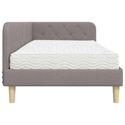 Cornice del letto ad angolo Talpa 100 x 200 cm Tessuto | homemem39