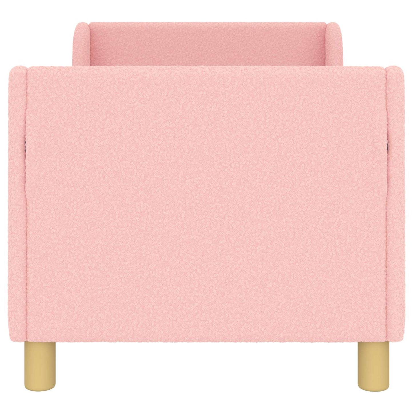 Struttura letto per bambini con testata Rosa 70 x 140 cm Bouclé | homemem39