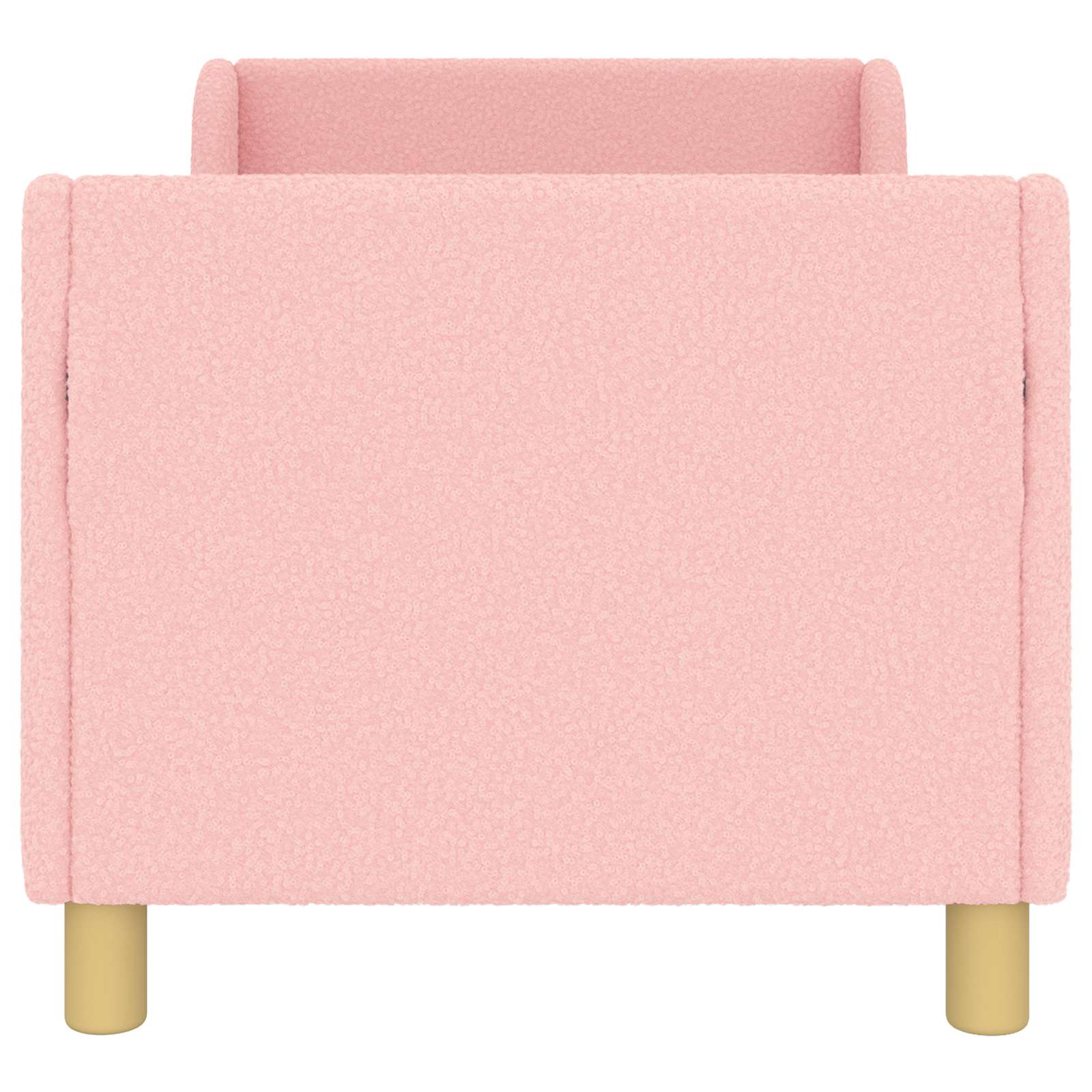 Struttura letto per bambini con testata Rosa 70 x 140 cm Bouclé | homemem39