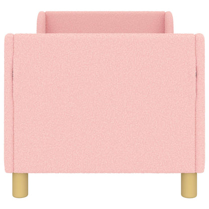 Struttura letto per bambini con testata Rosa 70 x 140 cm Bouclé | homemem39