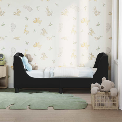 Struttura letto per bambini con testata Nero 70 x 140 cm | homemem39