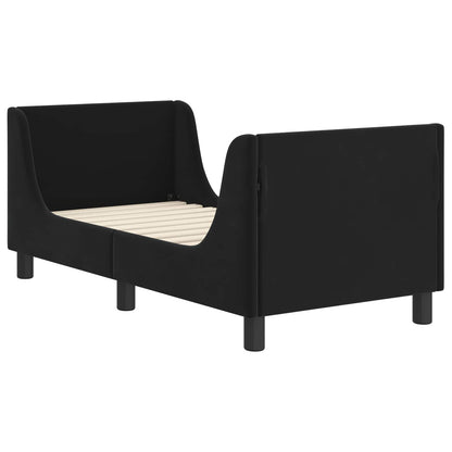 Struttura letto per bambini con testata Nero 70 x 140 cm | homemem39