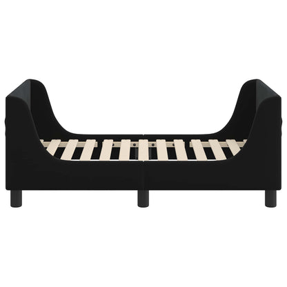 Struttura letto per bambini con testata Nero 70 x 140 cm | homemem39