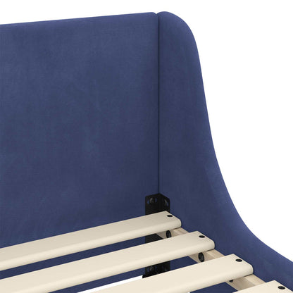 Struttura letto per bambini con testata Blu Polizia 70 x 140 cm | homemem39