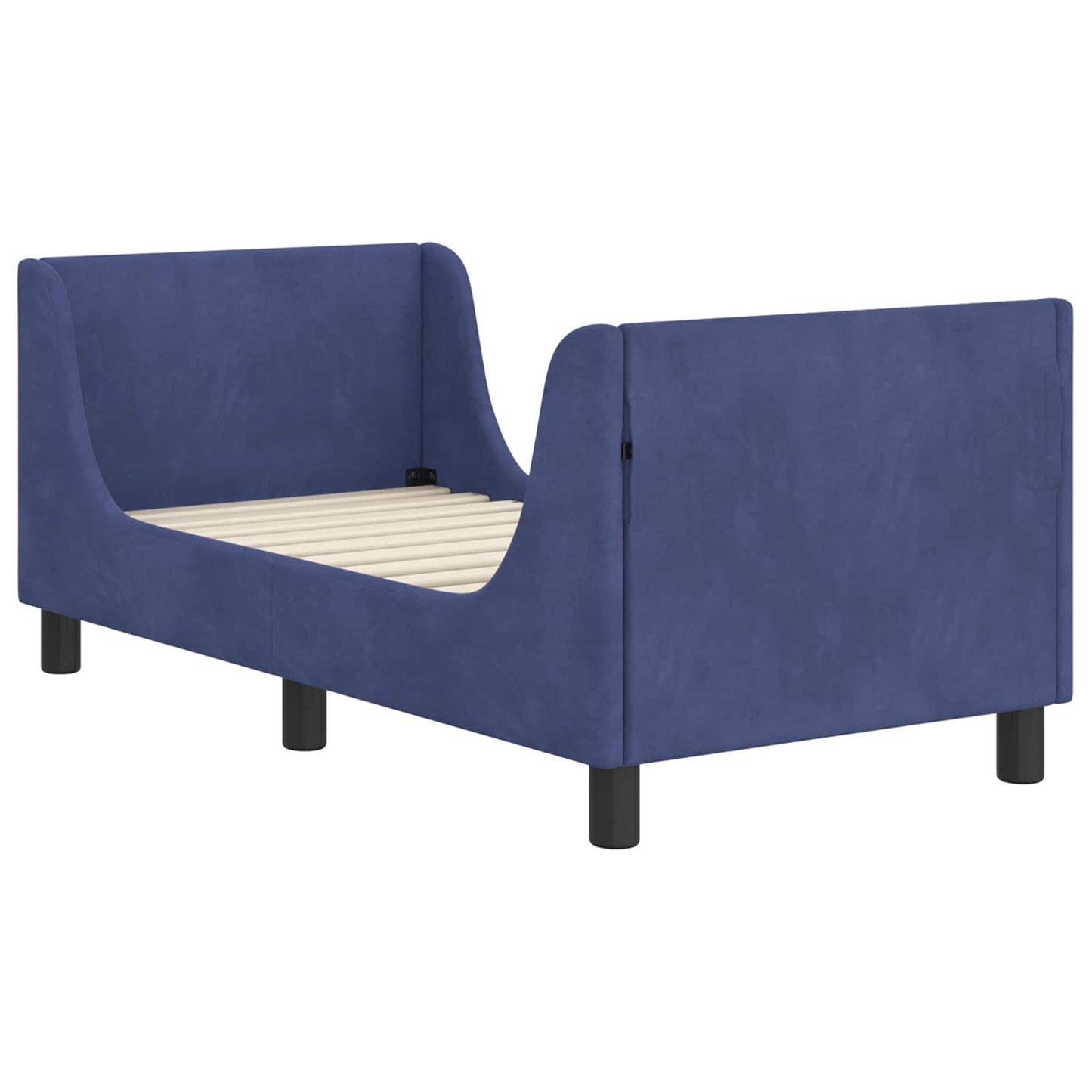Struttura letto per bambini con testata Blu Polizia 70 x 140 cm | homemem39