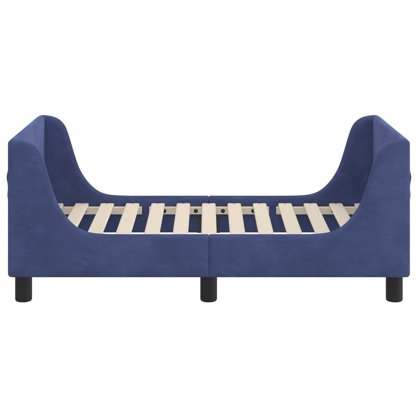 Struttura letto per bambini con testata Blu Polizia 70 x 140 cm | homemem39