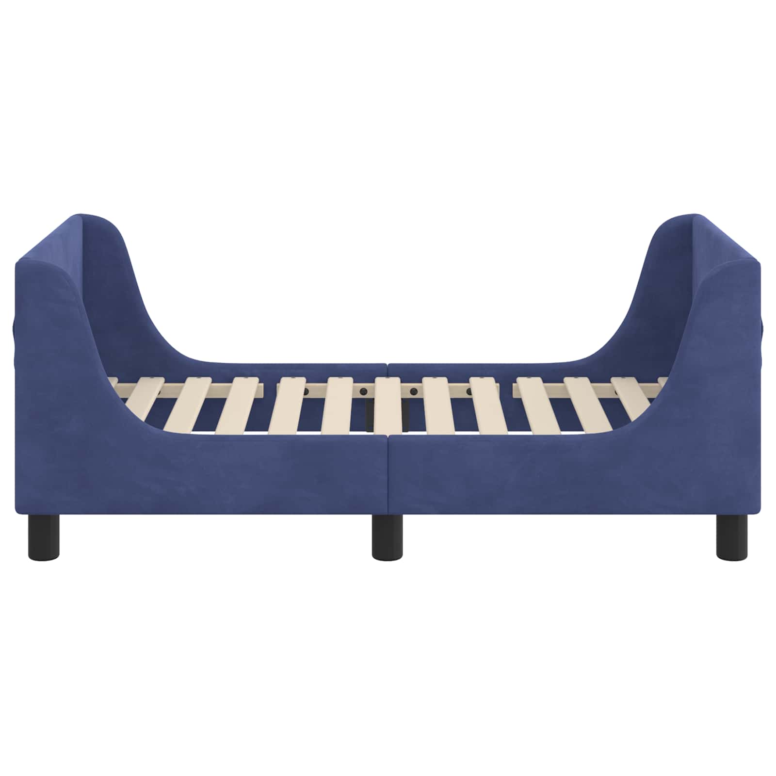 Struttura letto per bambini con testata Blu Polizia 70 x 140 cm | homemem39