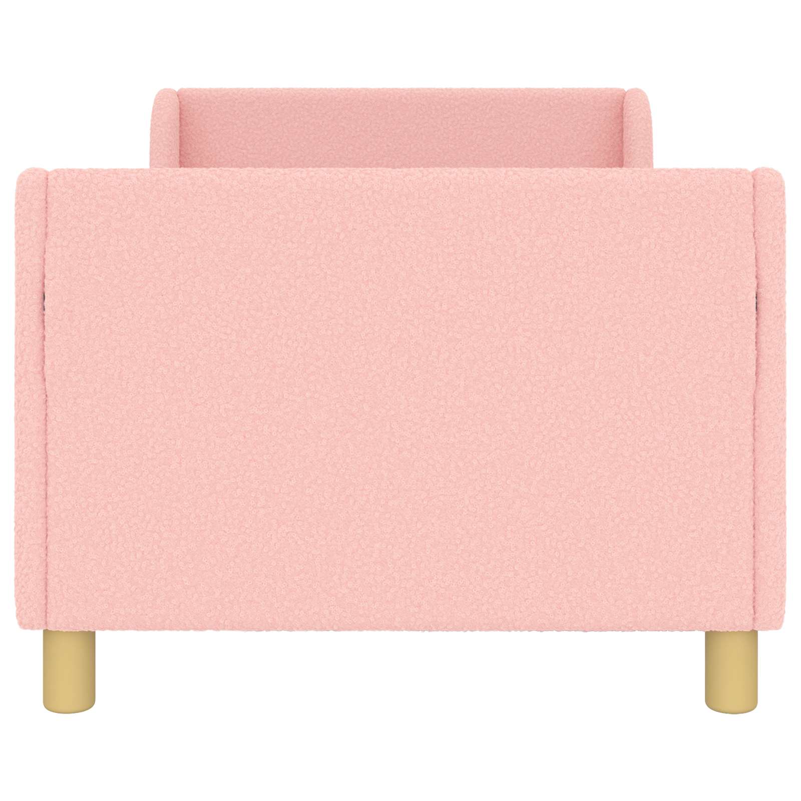 Struttura letto bambini con testata Rosa 80 x 160 cm Bouclé | homemem39