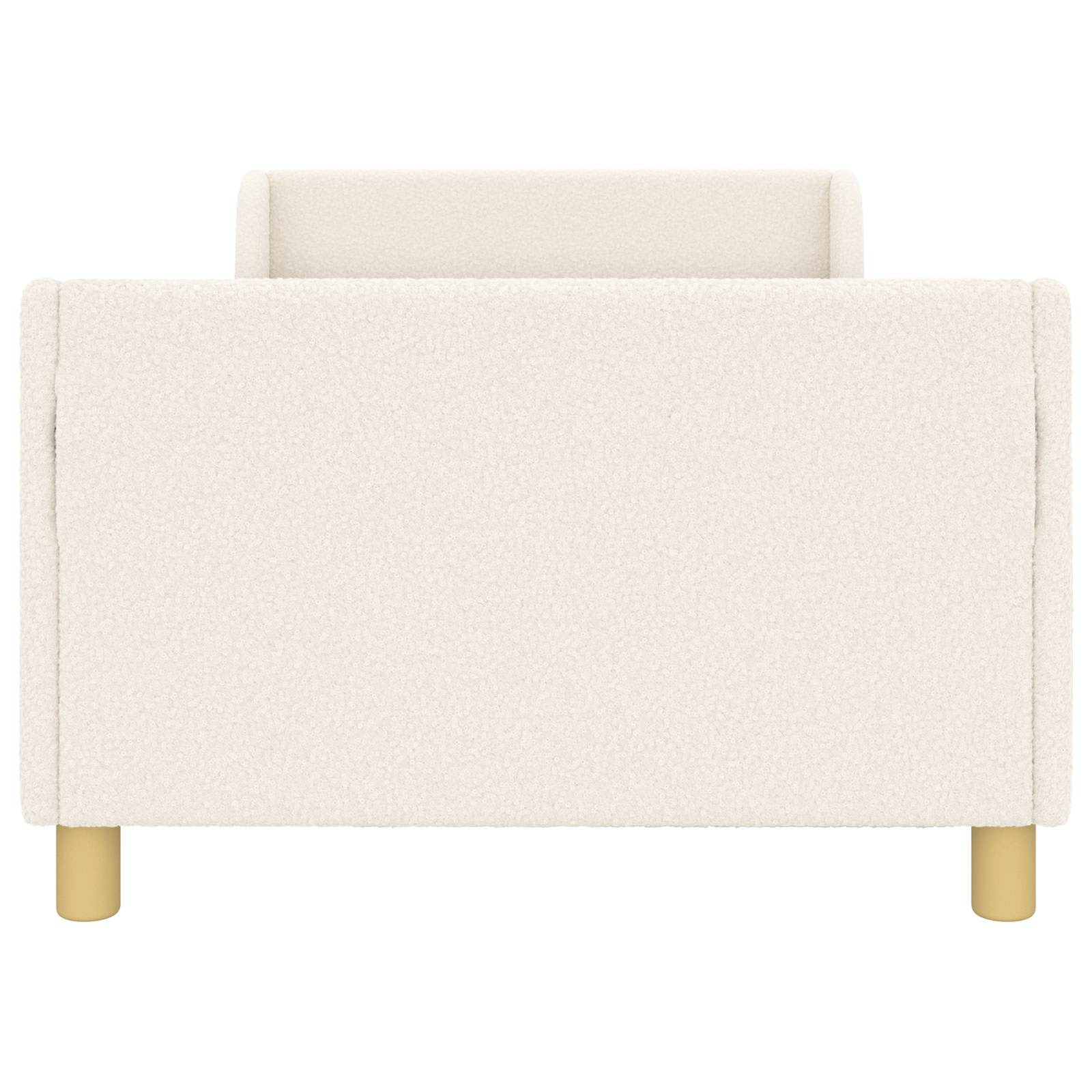Struttura letto bambini con testata Crema 80 x 200 cm Bouclé | homemem39