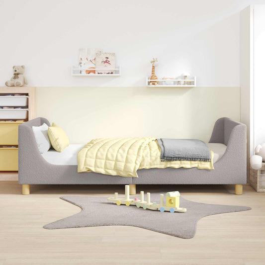 Struttura letto bambini con testata Grigio Chiaro 80x200 cm