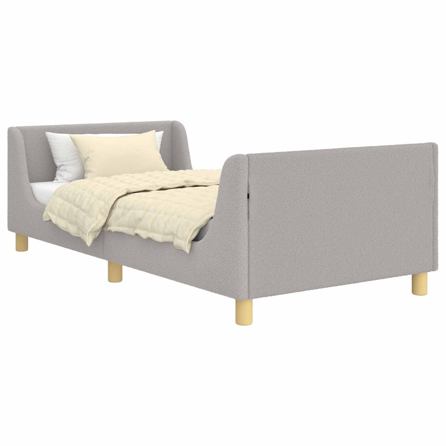 Struttura letto bambini con testata Grigio Chiaro 80x200 cm | homemem39